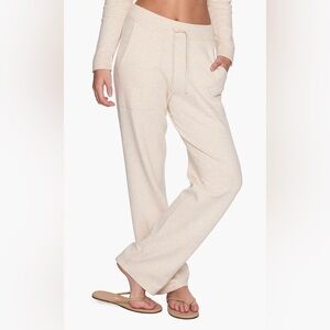 Lazypants Sunday Sweater Knit Cream Wide Leg Size Medium NWOT